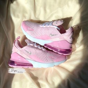 Custom Pink Bling Nike Air Max 270 Shoes